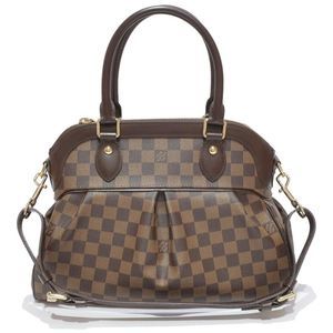 Louis Vuitton Trevi GM Damier Ebene Gold Hardware Brown Red